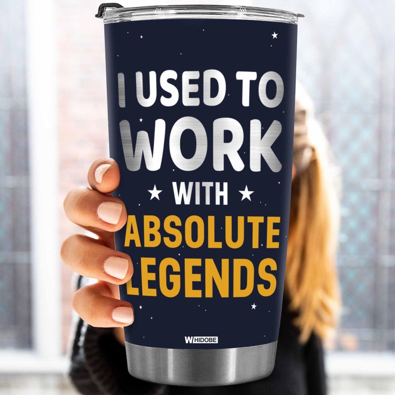 WHIDOBE Gift For Leaving Coworker - I Used To Work With Absolute Legend - Coworker Retirement - Christmas, Leaving Gifts for Boss, Colleague - Going Away, Farewell Goodbye Workplace Gift For Coworker - Image 4
